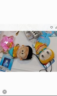 多啦A夢doraemon 叮噹大電影2010年人魚大雄及多啦美毛公仔吊飾一對