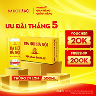 Bia Hơi Hà Nội - Thùng 24 lon 500ml
