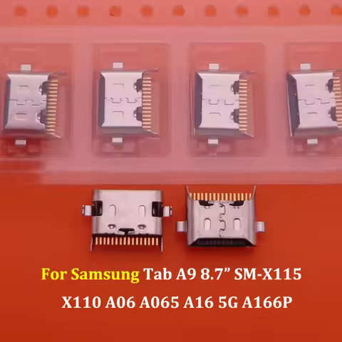 10-100pcs For Samsung Galaxy Tab A9 8.7" SM-X115 X110 A16 5G A166P A06 A065 Connector Type-C USB Cha