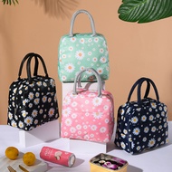 Waterproof Lunch Handbag Daisy Print Lunch Bag Multifunctional Lunch Bag Insulated Lunch Bag Fresh Little Daisy Print Lunch Bag