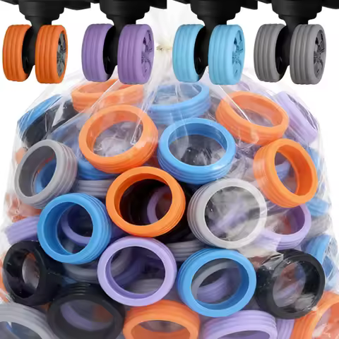 32-4PCS Luggage Wheel Covers Silicone Suitcase Luggage Wheel Protector for Suitcase Wheels Replaceme