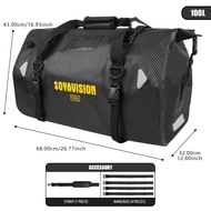 Motorcycle Rear Seat Bag Waterproof Bag 40L 66L 90L Motorbike Dry Duffel Bag for TravelMotorcycling