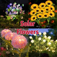 MG SOLAR Lampu Solar Bunga Raya Waterproof | Solar Flowers Light Hiasan Taman | Decoration Lamp Untu