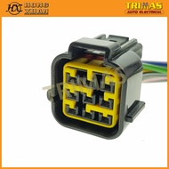 9 Pin Motor Bike Head Light Socket Connector