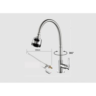 (Miscellaneous) One Set of Table Sink Faucets, Swan Faucet, Dishwashing Faucet Flexible Sink Faucet,