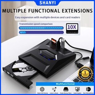 Portable External DVD / RW CD Writer Burner CD and DVD Player Type C/USB3.0 External DVD CD Drive for PC Laptop Windows 11/10/8/7
