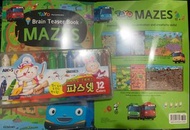 Tayo little bus brain teaser book + Amos silky crayon