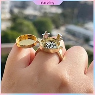 Star BFF Ring Anime Aesthetic Couple Open Ring Close Friend Birthday New Party