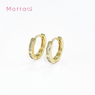 Motta Earring ต่างหูห่วงมีเพชร เรียบหรู