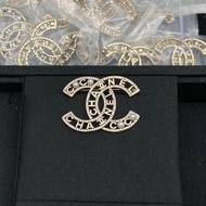 Chanel香奈儿双C珍珠水钻胸针 金色/银色 香港现货 顺丰包邮