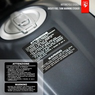 Ducati Monster Panigale Italy Motorcycle Tank Warning Sticker Motorcycle Sticker