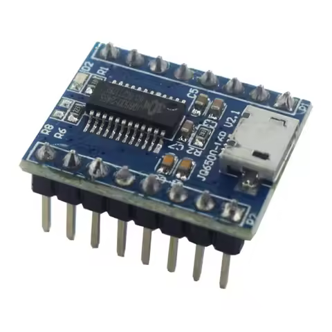 3pcs JQ6500 16Mbit Voice Sound Board Module USB DIP16 TTL UART MP3 Breakout Replace One to 5 Way MP3