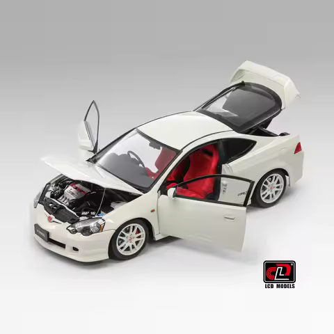LCD Die-casting model 1:18 New DC5 TYPE-R car model for collection static display item made of metal
