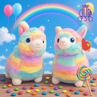Alpaca rainbow animal doll