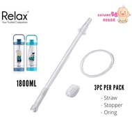 D7218-90 Relax Bottle 1800ml Straw + Stopper + Oring / Bottle Parts Accessories