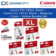 [Bundle Set of 5] Canon Ink Cartridge PGI-780XL PGBK CLI-781XL Black Cyan Magenta Yellow Canon PGI78