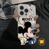 Cartoon Disney Mickey Phone Case For Samsung Galaxy S24 S23 S22 S21 S20 Plus Ultra Lite FE S24+ S23+