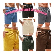 (Even 3 Pcs) Unisex Korean Corduroy Shorts