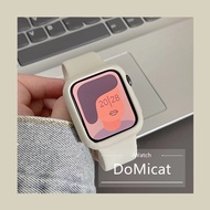 Starlight Case and strap for iWatch Series 8 7 6 SE 5 4 3 2 Candy Soft Silicone Strap 45MM 44mm 40mm