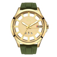 BELLEDA 9277 RUBBER Strap Analog series Jam tangan Pria Strap Rubber Pria Anti Air 3atm garansi Resm