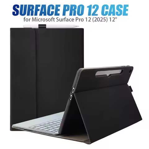 Surface Pro 12 Case for Microsoft Surface Pro 12 (2025) 12", Multiple Angle Adjustment Folio Compati