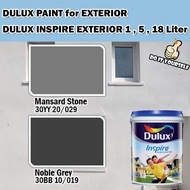 ICI DULUX INSPIRE EXTERIOR PAINT COLLECTION 18 Liter Mansard Stone / Noble Grey