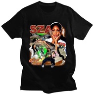 Rapper SZA CTRL X SOS Album Print Women Vintage Punk Hip Hop Harajuku Girls Fashion Casual T-Shirt S