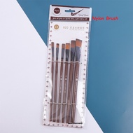 Sakura Nylon Paint Brush 820  (6 pcs/pack) (Halal) for Acrylic Painting, Oil Painting