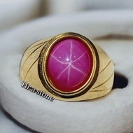 TOP QUALITY AMERICAN PINK STAR 6 STONE RING