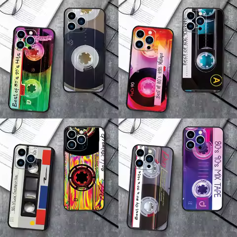 90s Retro Cassette Tape Case For OnePlus Nord 5 CE 2 3 4 Lite N20 N30 OnePlus 15 13 12 11 10 8T 10T 