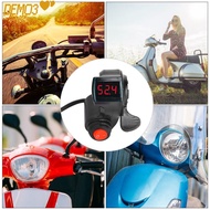 [DEMO3] Electric Bike Thumb Throttle, LED Black Scooter Thumb Throttle, Durable Easy Installation 12