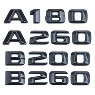 AO 2015 3d ABS Black Letters Car Trunk Badge A180 A200 A260 B180 B200 B260 Emblem Logo For Mercedes W176 W177 W246 W245 Accessories