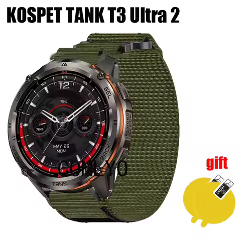 For KOSPET TANK T3 Ultra 2 Strap s Smart watch Nylon Canvas Sports soft Band Women men Outdoor Belt 