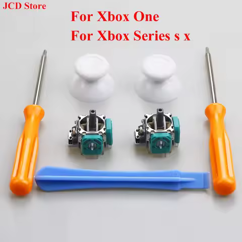 1Set Joystick Replacement Kits for Xbox Series X/S Xbox One Controller with T6/T8 Screwdriver 3D Ana