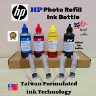 HP Premium Photo Refill ink with suction Clamp tool for all HP ink Cartridge HP682 HP680 HP63 HP65 H
