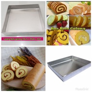 22cm x 4cm square rolled sponge cake pan