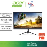 ACER AOPEN 24KG3YX1/ 24KG3Y X1 GAMING MONITOR ( 23.8" IPS FHD / 1MS / 200HZ / AMD FREESYNC / HD MI +