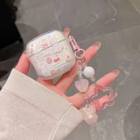 Suitable For Huawei Freebuds SE 3 Earphone Protective Case Cartoon Cherry Bow Headset Soft Cover Fre