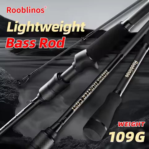 ROOBLINOS BASS Hunter Fishing Rods Inshore Breakwater Bass Rod S702L/C702L Saltwater Light Fast 2 Se
