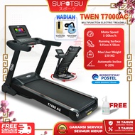 Twen T7000AC Treadmill Commercial Elektrik Alat Fitness AC Black - Treadmil Elektrik