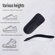 1pair Silicone Gel Height 1.5-3.5cm/0.59-1.38in Increase Insole Heel Lifting Inserts Shoe Elastic Fo