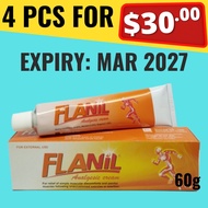 Flanil Analgesic Cream 60g Muscle Joint Pain Rheumatic Tiger Balm Fastum Gel Max Voltaren