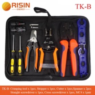 Price Risin PV Solar MC4 Tool Set kits Bag For MC4 Multifunction Including Crimping Stripping Plier Tool kit