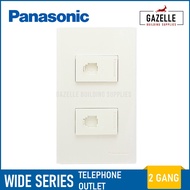 Panasonic Wide Series Telephone Outlet - 1 2 Gang or Device Only
