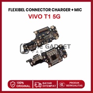FLEXIBLE CONNECTOR CHARGER VIVO T1 5G + CONNECTOR HANDSFREE + MIC + IC ORII