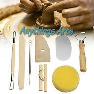 Clay Pottery Sculpting Tools Set 8 Carving Crafting Modeling