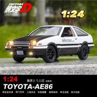Die Cast 1:24 Scale AE86 Trueno Initial D Diecast Vehicle Models With Lights And Sounds