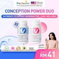 [Conception Power Duo] Pentavite Men Multivitamin & Women Multivitamin | KKM & Halal Certified | Men