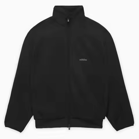 Adidas Fear of God Core Black Men's Full-Zip Running Jacket 6XL Sportswear for Active Fitness Enthus