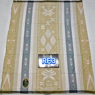 Sarung Donggala Putih Batik & Songket Motif Timbul